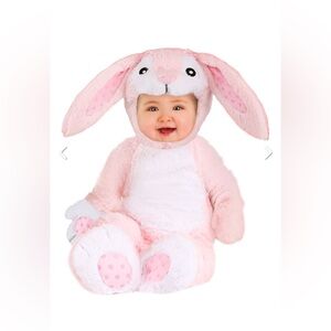 Baby Fluffy Pink Bunny Costume